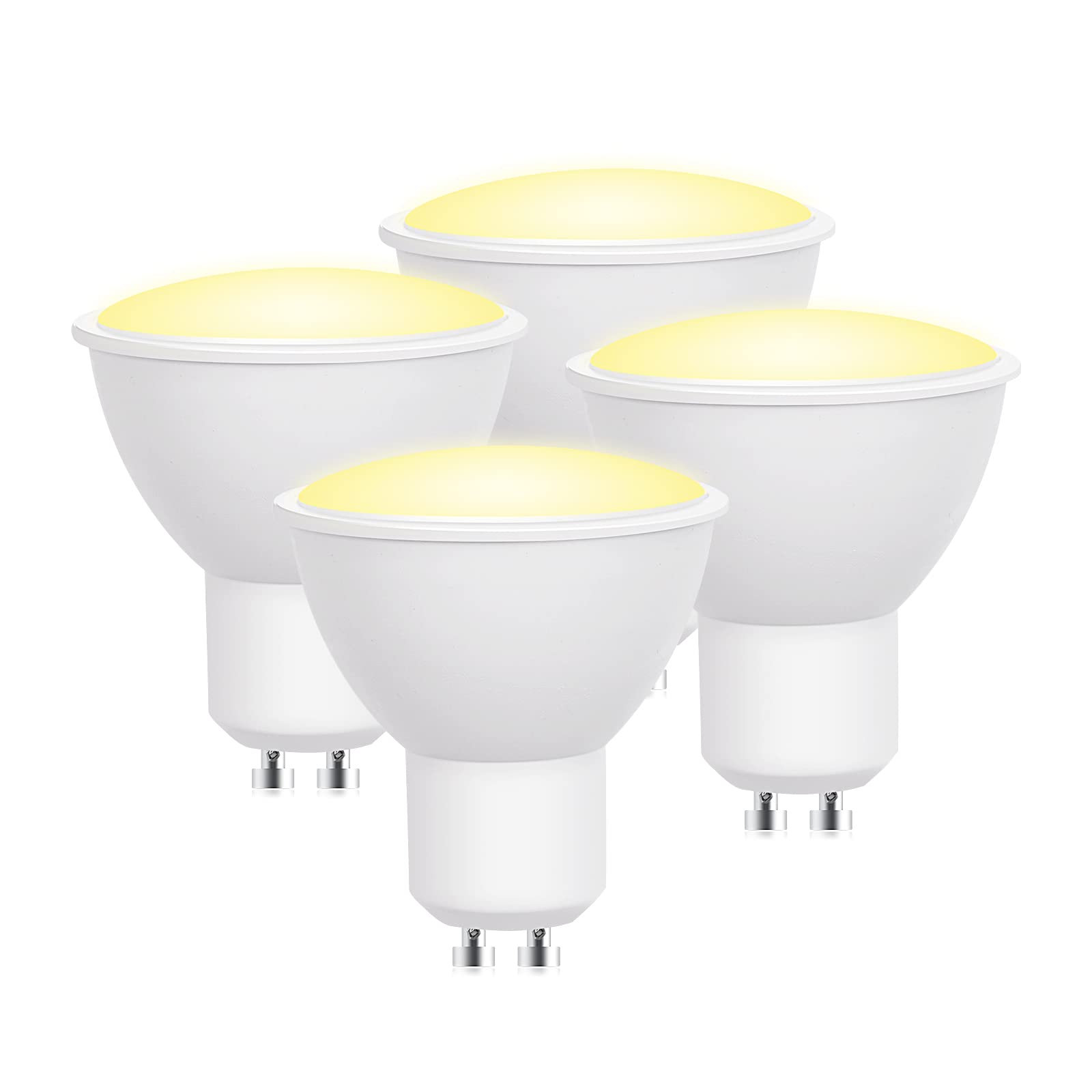 Bonlux 5W Dusk to Dawn Light Bulbs, GU10 Energy Saving Sensor Light Bulbs, 40W Equivalent, Smart Auto On/Off, Warm White 2700K, Dusk Till Dawn Bulb, Security Lighting for Porch, Hallway, 4Pack