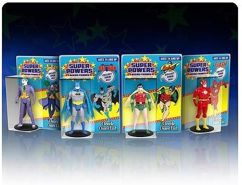 DC Super Powers Batman, Robin, Joker, Flash Micro Action Figures Wave 1 Set of 4
