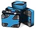 Packing Cubes-4 Set Travel Luggage Packing Organizers with Laundry Bag (Blue)