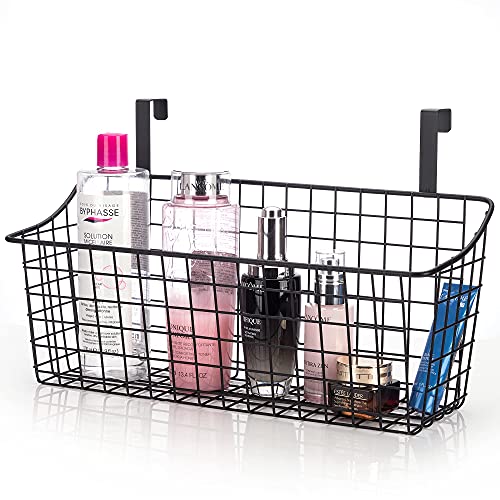 LeleCAT Grid Storage Baskets with Hooks, Over Door Organizer