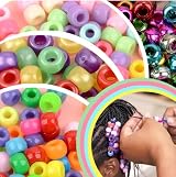 rom 100 Unicorn Mix 9x6mm Pony Beads Craft Jewellery Bulk view 7