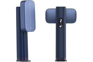 NESMAR G5 Pro Smart Handheld Steamer for Clothes – Global Voltage Adaptation（100-240V）, 1200W Palm-Sized & Lightweight (1lb), Dual Steam Modes, Easy Wrinkle Remover, Auto Shut-Off for Travel & Home(BLUE)