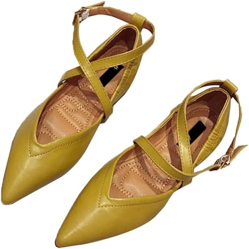 Amazon Pirn パンプス ぺたんこ レディース 白 クロス ストラップ クロスベルト ポインテッドトゥ フラットシューズ ローヒール ぺたんこパンプス フラットパンプス ぺたんこ靴 カジュアル レディース パンプス シューズ 通勤 美脚 柔らか 歩きやすい パンプス