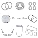 1797 Compatible Rear LOGO Caps for Mercedes Benz Accessories Bling Parts Badge Emblem Trunk Covers Decals Stickers Interior Decorations W204 W205 W213 C E S Class AMG Women Men Crystal Silver 3 Pack
