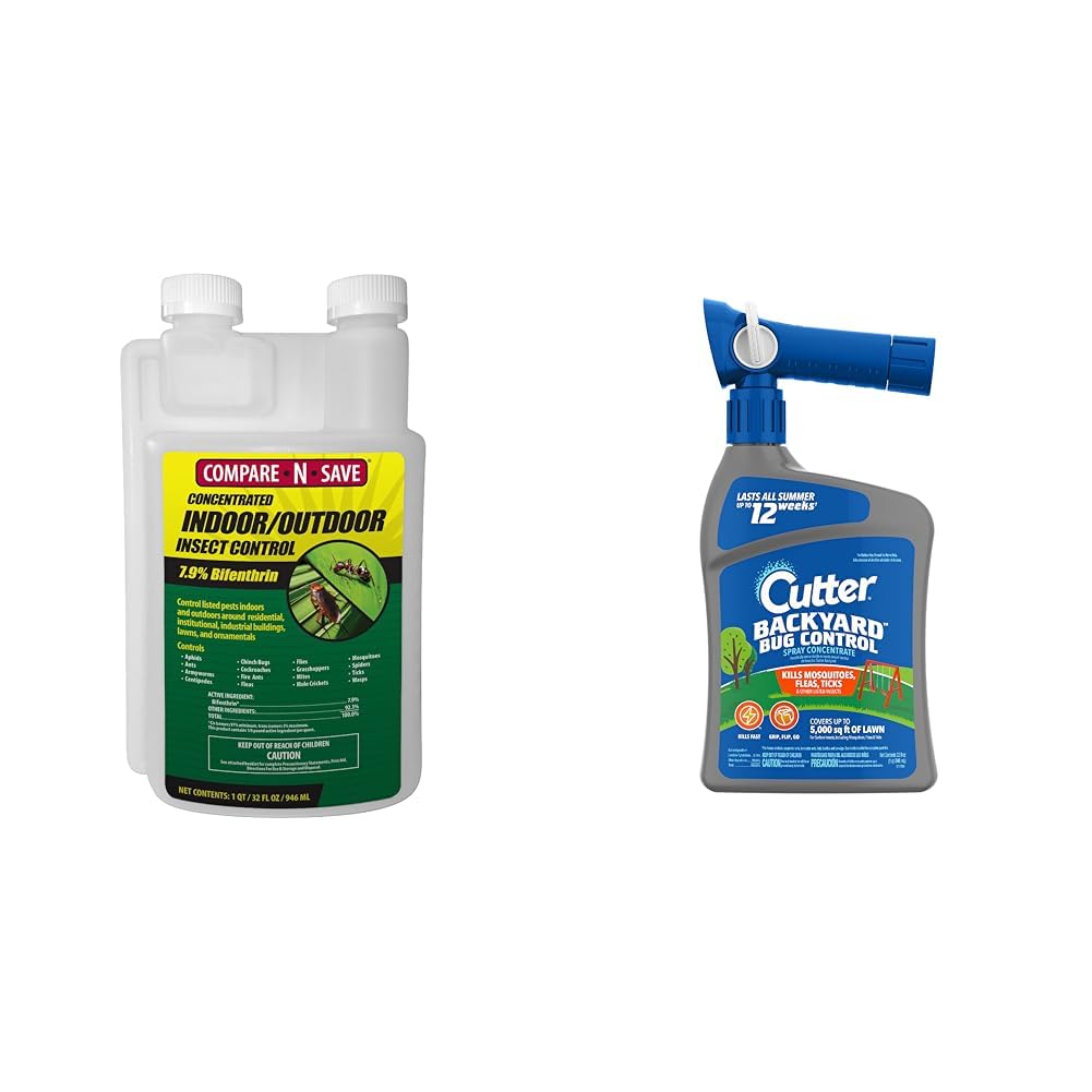 Compare-N-Save 32-Ounce Insect Control and Cutter 32-Ounce Backyard Bug Control Mosquito Repellent