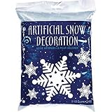 Amscan Winter Wonderland Christmas Party Snow Flurries Artificial Snow Decoration, Blue/White, 2.5 oz
