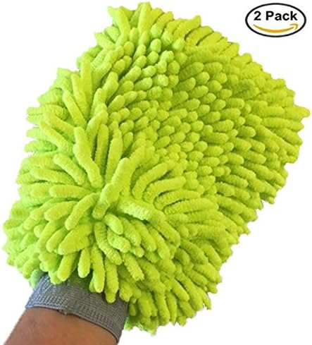 Premium Microfiber Car Wash mitt (2 Pack) - Car Furniture Mirror - High Density Large Car Wash Mitt โฆ