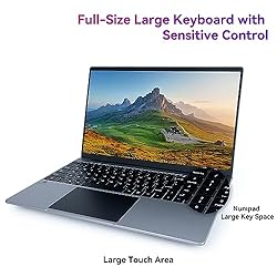 URAO Laptop 15.6 Inch Intel Celeron N5095 Quad-Core
