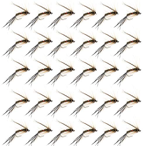 Acamptar 32 Pcs Leurre De Pêche à La Mouche Ensemble Tacle Avec étui Bo?te Insecte Papillon Pesca Appats Artificiels Pour Truite Basse Avec Crochets En Acier Au Carbone, Couleur 3#
