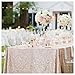 Trlyc Champagne Sequin Tablecloth - 60x105inch Glitter Tablecloth Rectangle Party Wedding Christmas Table Cloth
