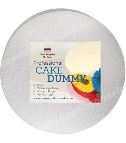 Uxcell Round Foam Cake Dummy – 4 Inch X 4 Inch – Single Dummy For Wedding Display