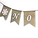 Noel Burlap Banner Merry Christmas Garland Bunting Mantel Fireplace Decoration