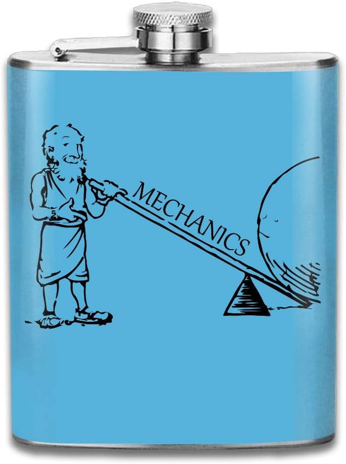 CzxzZd CZZD Mechanics One Lever Cock Earth Portable Stainless Steel Flagon Whiskey Wine Bottle