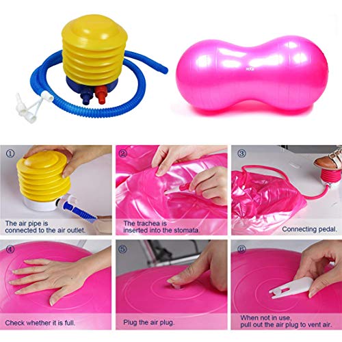 Tmrow Air Balloon Pump Foot Balloon Pump Plastic Bellows Foot Pump for Party Festivals Birthday Balloon Inflation