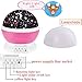 Star Night Light, Color Change Romantic 360 Degree LED Rotation Star Sky Projection Night Light Toy Table Lamp For Children Adult Bedroom (pink)