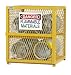 Durham Steel/Iron Horizontal Cylinder Storage Cabinet, EGCC4-50,  4 Cylinder Capacity,  30" Length x 30" Width x 35" Height,  Yellow Powder Coat Finish primary