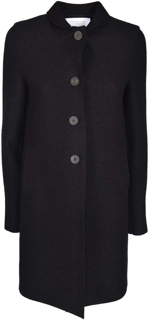 Harris Wharf London Luxury Fashion Womens A1215MLCB199 Black Coat | Fall Winter 19