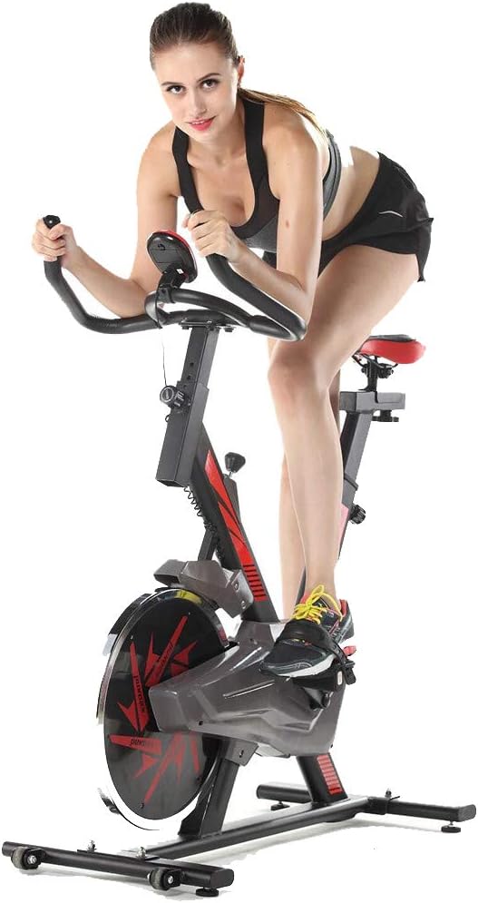 Joopee Exercise Bike Home Gym Equipment, Indoor Fitness Bicycle Ultra-Quiet Spinning Bike Home Bicycle Fitness Equipment