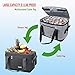Hap Tim Soft Cooler Bag 40-Can Large Reusable Grocery Bags Soft Sided Collapsible Travel Cooler for Outdoor Travel Hiking Beach Picnic BBQ Party (US13634-Dark Grey)