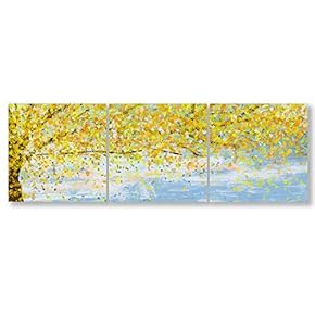 Wall26-3 Panel Canvas Wall Art- Colorful Abstract Art -Giclee Painting Wall Bedroom Living Room Home Decoration - 12"x12"x3 Panels