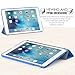 MoKo iPad Mini 4 Case - Slim Lightweight Smart Shell Stand Cover Case With Auto Wake / Sleep for Apple iPad Mini 4 (2015 edition) 7.9 inch iOS Tablet, BLUE