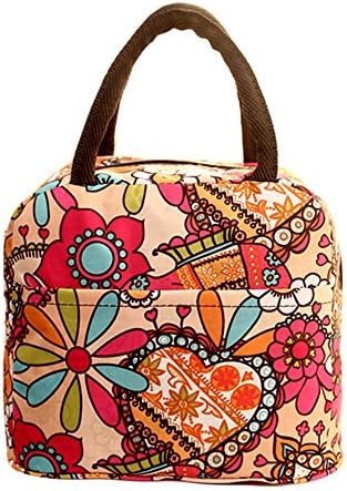 Clearance!! Insulated Lunch Bag Oxford Cloth Reusable Lunch Box Tote Bag Cooler Bag for Women Adults Kids (Multicolor-a)