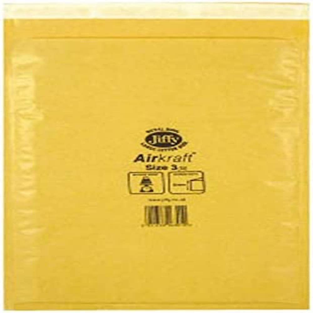 Jiffy MMUL04604 Size 3 Airkraft Bag - Gold (Pack of 10)