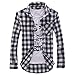 Easy Hot Fashion Casual Classic Men's Plaid Long Sleeve Slim Fit Shirt Top