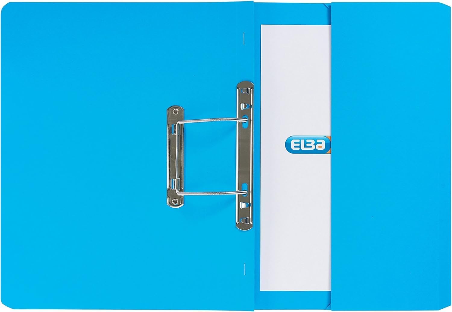 Hamelin 100090146 Foolscap Elba Strongline 320 gsm 36 mm Spring Pocket File - Blue (Pack of 25)