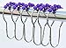 Decorative Roller Shower Curtain Rings, 12-Pack | Nickel-Plated Hooks with Easy Glide Roller Balls | Durable and Polished, Won't Snag or Tear | Purple by DOTZ