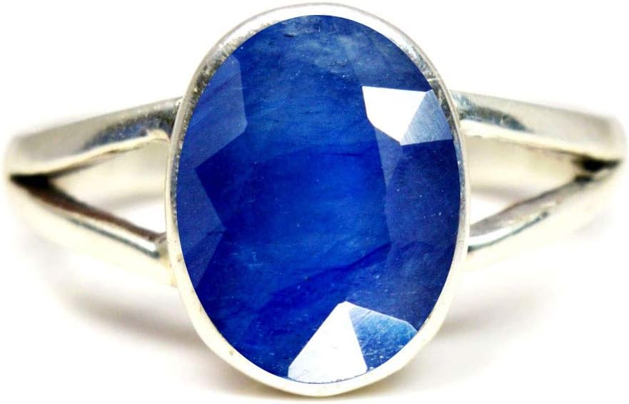 Choose Your Color Natural Gemstone Ring Sterling Silver 5 Carat Statement Handcrafted Jewellery Size H-Z