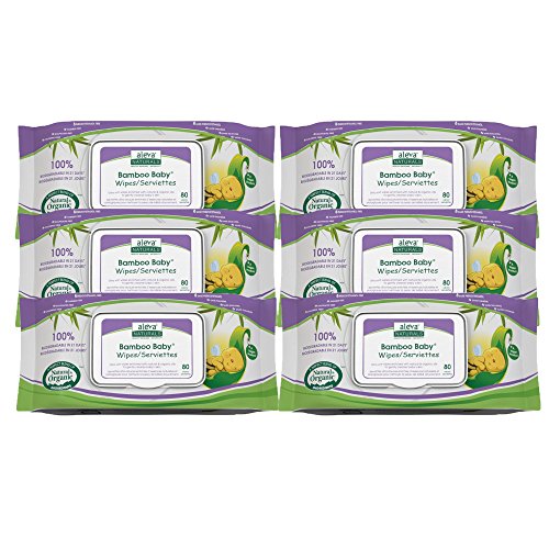 Aleva Naturals Bamboo Baby Wipes, 480 Count
