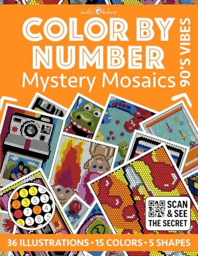 Color by Number: 90's Vibes [Premium Print] - Mystery Mosaics