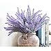 Unilove Artificial Lavender Bouquet Fake Lavender Bunch Purple Lavender Flowers Wedding Decor Decorations Faux Lavender Bundles (8 Bundles)
