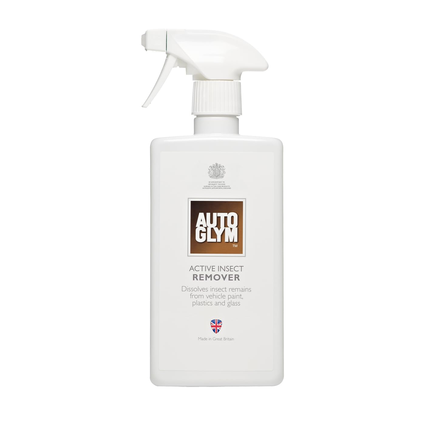 Autoglym Active Insect Remover, 500ml - Bug Remover For Cars, Quick and Effective Car Care Solution Dissolves Insect Remains From Vehicle Paint, Plastics and Glass