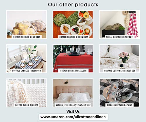 Buffalo Plaid Dish Towels - Buffalo Check Hand Towels - Grey Tea Towels Checked - Plaid Towels Kitchen - Gray Plaid Dish Towel - Buffalo Checked Dish Towels - Gray and Cream Kitchen Towels (18 X 28) - Thumbnail 7