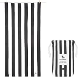 Dock & Bay Beach Towel Cabana Kamari Charcoal Large 160x90cm