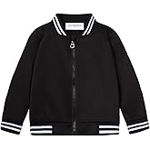 Mud Kingdom Kids Baseball Jacket Long Sleeve Letterman Varsity Jackets for Boys and Girls Quick Dry Zipper Coat