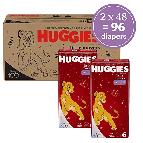 Huggies Little Movers Baby Diapers, Size 6 (35+ lbs), 96 Ct Pricepulse