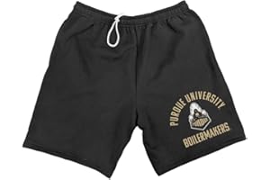 CAMPUS LAB Official Collegiate NCAA Sweat Shorts Men's Apparel Arched Text Black Collection