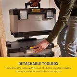 Stanley FatMax Rolling Workshop 4-in-1 Removable Toolbox Telescopic Handle view 9