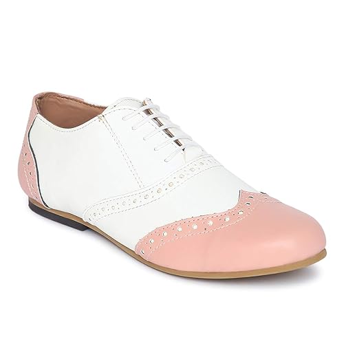 Peach oxford shoes Clearance