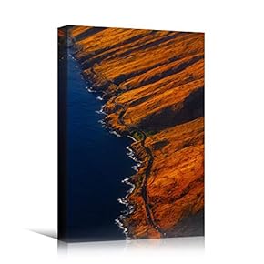 signwin Canvas Wall Art Rocky Seas Beach Beach...