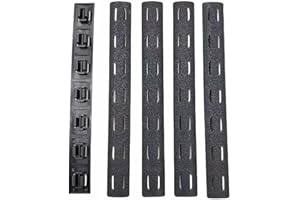 APLUSGEAR 5 Pcs/Set Polymer Rail Nylon Picatinny Rail Non-Slip for M-lok Compatible System