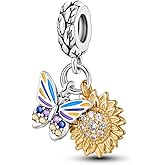 Pandach 925 Sterling Silver Charms for Bracelets and Necklaces Travel Round The World Beads Charms Relaxation Dangle Pendant,Jewelry Beads Gifts for Women