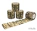 Marsway 4 Rolls Outdoor Multi-functional Camo Tape 15' Length x 2