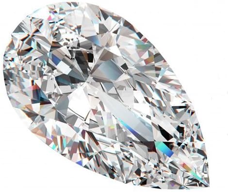 Pear Cut Loose Diamond (0.66 Ct, G Color, SI2 Clarity) GIA Certified