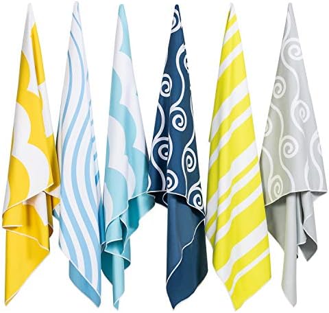 Easthills Outdoors Microfiber Beach Towels for Kids & Adults - Quick Dry, Ultra Absorbent, Sand Free (Extra Large XL 36 x 79, Large 30 x 60)