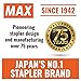 Max Flat-Clinch Black Standard Stapler with 30 Sheet Capacity (HD-50DFBK)
