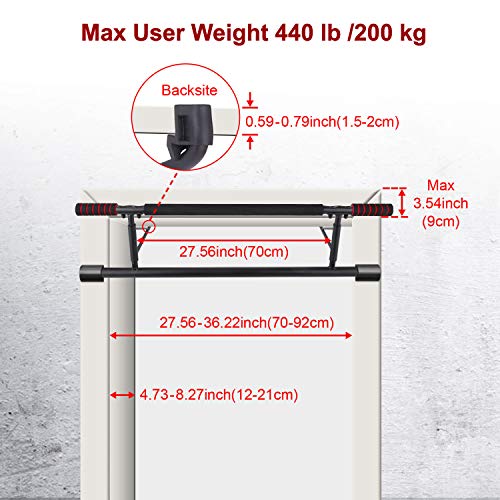IDEER LIFE Pull Up Bar Doorway,Strength Training Chin Up Bars, All in